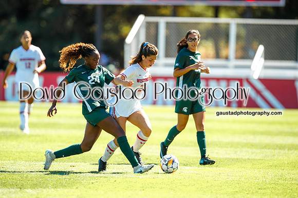 Wisconsin Badgers Women's Soccer vs Michigan State Spartans 9/28/25