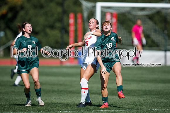Wisconsin Badgers Women's Soccer vs Michigan State Spartans 9/28/25