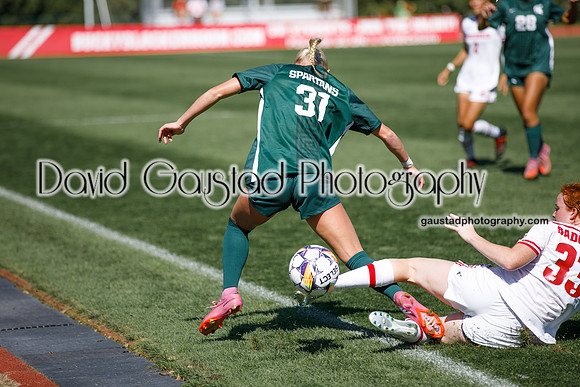 Wisconsin Badgers Women's Soccer vs Michigan State Spartans 9/28/25