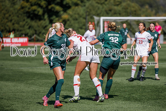 Wisconsin Badgers Women's Soccer vs Michigan State Spartans 9/28/25