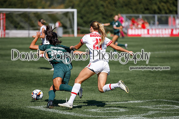 Wisconsin Badgers Women's Soccer vs Michigan State Spartans 9/28/25