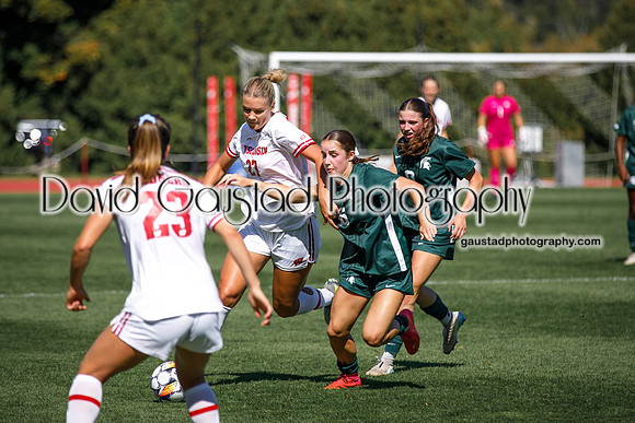 Wisconsin Badgers Women's Soccer vs Michigan State Spartans 9/28/25