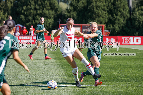 Wisconsin Badgers Women's Soccer vs Michigan State Spartans 9/28/25
