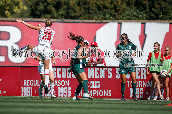 Wisconsin Badgers Women's Soccer vs Michigan State Spartans 9/28/25