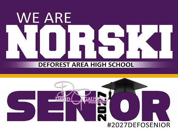 #18 We Are Norski Lawn Sign Preformatted Sign - $30