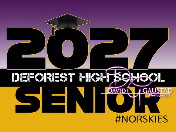 #15 DHS 2027 Senior Lawn Sign Preformatted Sign - $30