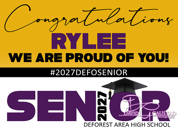 #16 Congrats Proud Lawn Sign Preformatted Sign - $30 Includes Student Name