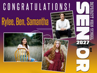 #9-3 Senior Multiples 2 or 3 Photos Yard Sign Photo Sign - $35