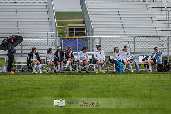 Pictures of girls DeForest JV soccer at DMB Community Bank Stadium DeForest