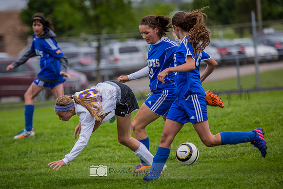 girls DeForest JV soccer at DMB Community Bank Stadium DeForest