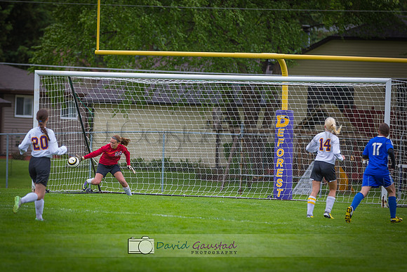 Pictures of girls DeForest JV soccer at DMB Community Bank Stadium DeForest