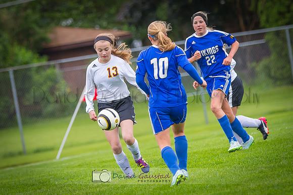 Pictures of girls DeForest JV soccer at DMB Community Bank Stadium DeForest