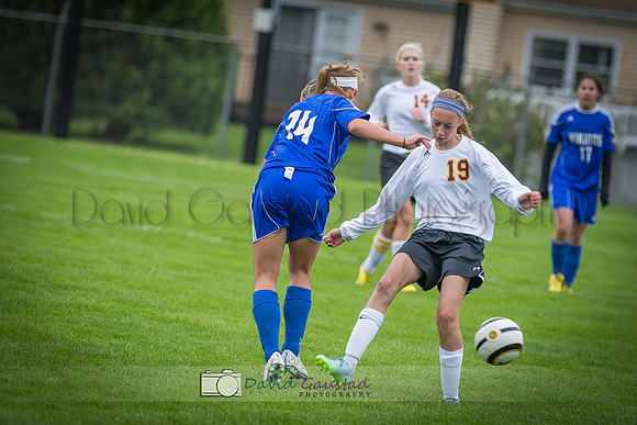 Pictures of girls DeForest JV soccer at DMB Community Bank Stadium DeForest