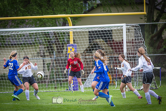 Pictures of girls DeForest JV soccer at DMB Community Bank Stadium DeForest