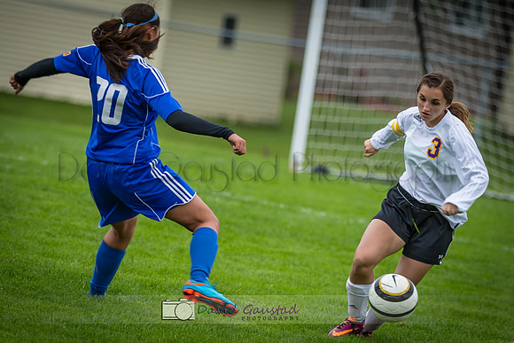 Pictures of girls DeForest JV soccer at DMB Community Bank Stadium DeForest