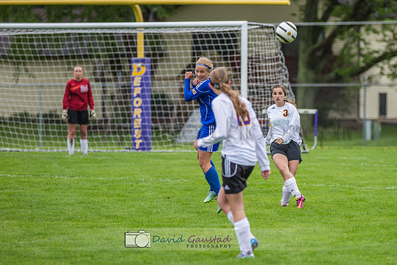 Pictures of girls DeForest JV soccer at DMB Community Bank Stadium DeForest