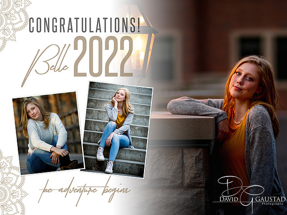 #10 Congrats Yard Sign with 3 Pictures - $35