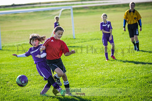 Photos from the DeForest Norski and Sauk Prairie Tornadoes U13 girls soccer game on September 19 2015 at Linde field DeForest