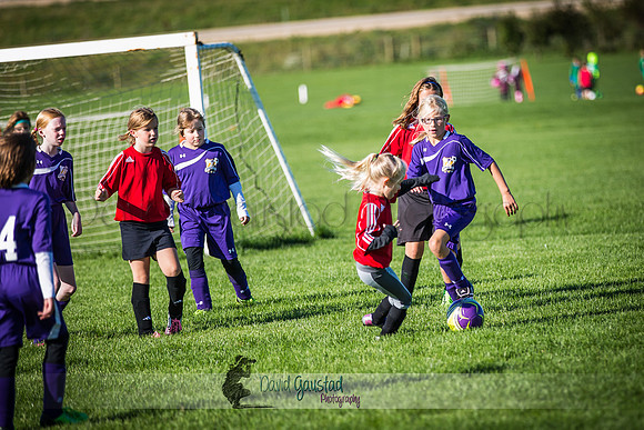 Photos from the DeForest Norski and Sauk Prairie Tornadoes U13 girls soccer game on September 19 2015 at Linde field DeForest