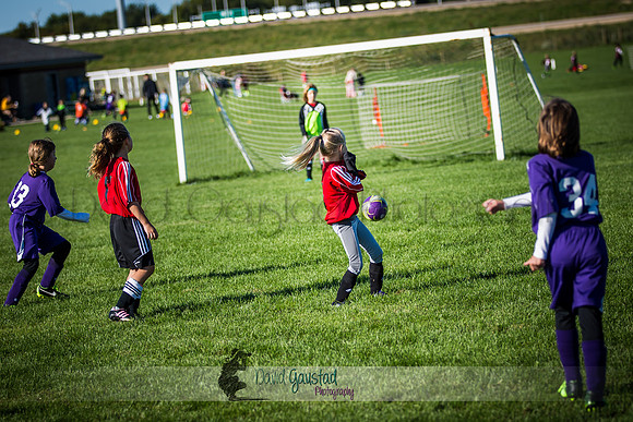 Photos from the DeForest Norski and Sauk Prairie Tornadoes U13 girls soccer game on September 19 2015 at Linde field DeForest
