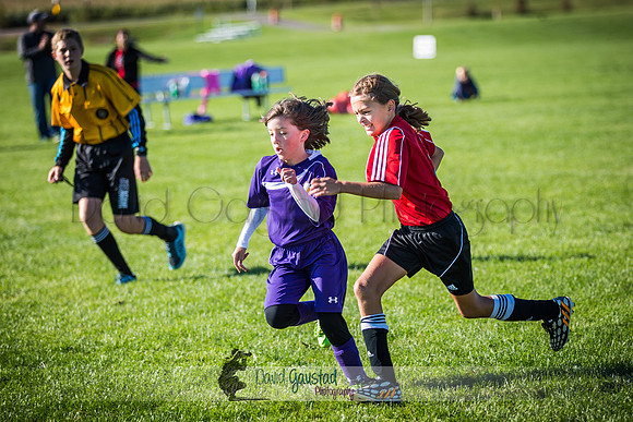 Photos from the DeForest Norski and Sauk Prairie Tornadoes U13 girls soccer game on September 19 2015 at Linde field DeForest