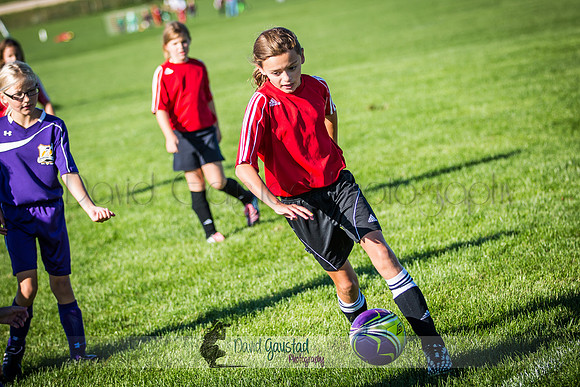 Photos from the DeForest Norski and Sauk Prairie Tornadoes U13 girls soccer game on September 19 2015 at Linde field DeForest