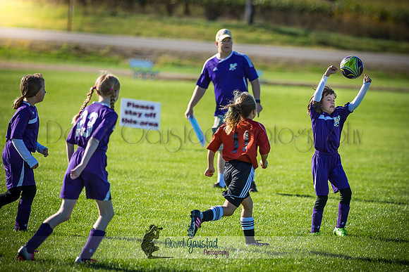 Photos from the DeForest Norski and Sauk Prairie Tornadoes U13 girls soccer game on September 19 2015 at Linde field DeForest
