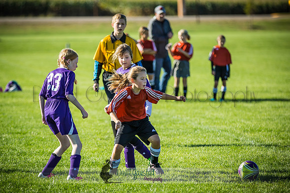 Photos from the DeForest Norski and Sauk Prairie Tornadoes U13 girls soccer game on September 19 2015 at Linde field DeForest
