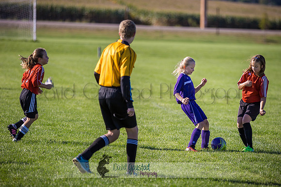Photos from the DeForest Norski and Sauk Prairie Tornadoes U13 girls soccer game on September 19 2015 at Linde field DeForest