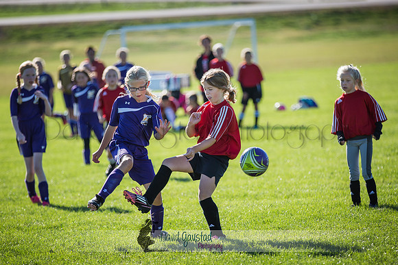 Photos from the DeForest Norski and Sauk Prairie Tornadoes U13 girls soccer game on September 19 2015 at Linde field DeForest