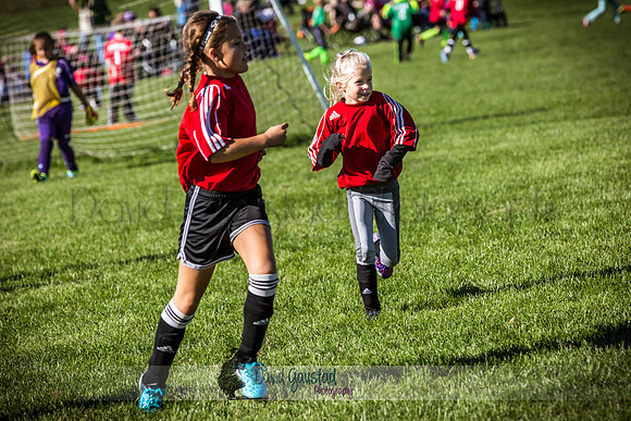 Photos from the DeForest Norski and Sauk Prairie Tornadoes U13 girls soccer game on September 19 2015 at Linde field DeForest