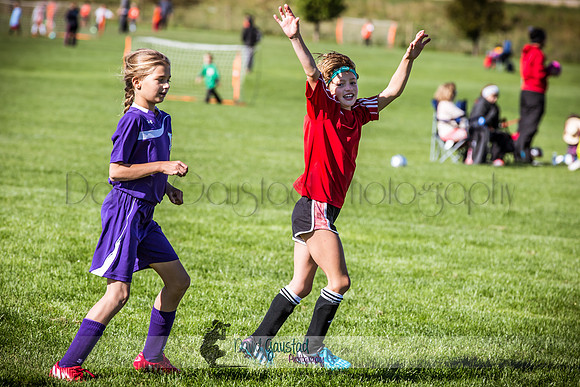 Photos from the DeForest Norski and Sauk Prairie Tornadoes U13 girls soccer game on September 19 2015 at Linde field DeForest
