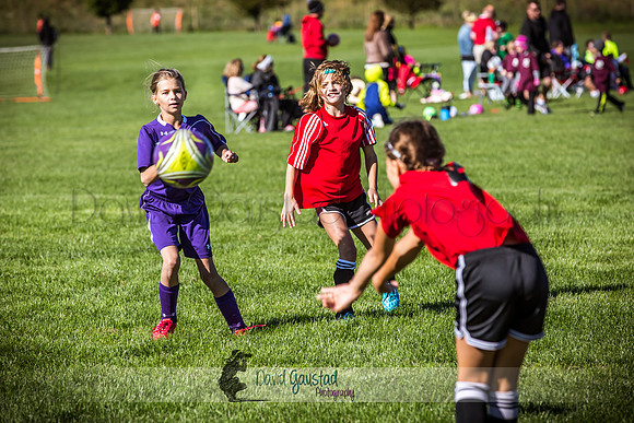 Photos from the DeForest Norski and Sauk Prairie Tornadoes U13 girls soccer game on September 19 2015 at Linde field DeForest