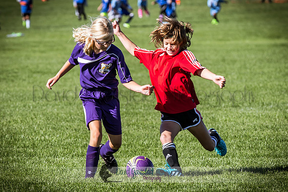 Photos from the DeForest Norski and Sauk Prairie Tornadoes U13 girls soccer game on September 19 2015 at Linde field DeForest