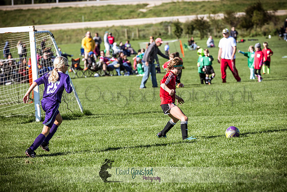 Photos from the DeForest Norski and Sauk Prairie Tornadoes U13 girls soccer game on September 19 2015 at Linde field DeForest