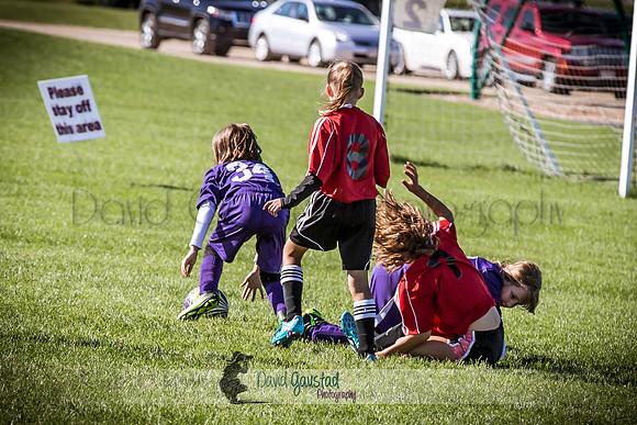Photos from the DeForest Norski and Sauk Prairie Tornadoes U13 girls soccer game on September 19 2015 at Linde field DeForest