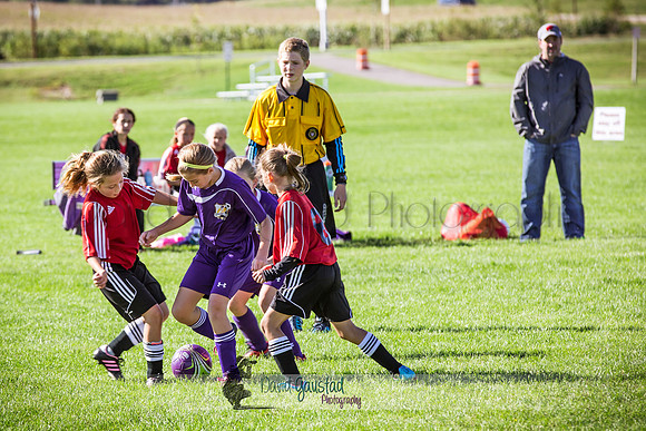Photos from the DeForest Norski and Sauk Prairie Tornadoes U13 girls soccer game on September 19 2015 at Linde field DeForest