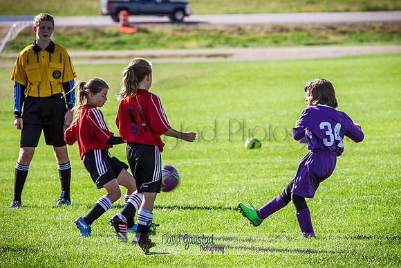 Photos from the DeForest Norski and Sauk Prairie Tornadoes U13 girls soccer game on September 19 2015 at Linde field DeForest