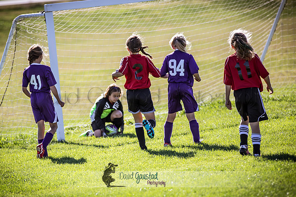 Photos from the DeForest Norski and Sauk Prairie Tornadoes U13 girls soccer game on September 19 2015 at Linde field DeForest