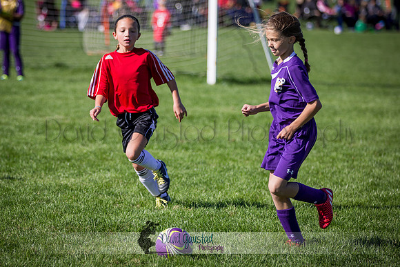 Photos from the DeForest Norski and Sauk Prairie Tornadoes U13 girls soccer game on September 19 2015 at Linde field DeForest