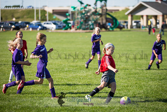 Photos from the DeForest Norski and Sauk Prairie Tornadoes U13 girls soccer game on September 19 2015 at Linde field DeForest