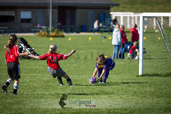 Photos from the DeForest Norski and Sauk Prairie Tornadoes U13 girls soccer game on September 19 2015 at Linde field DeForest