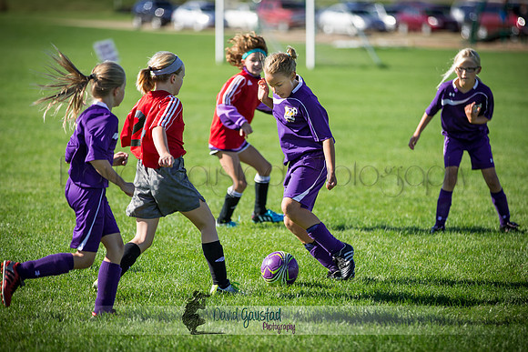 Photos from the DeForest Norski and Sauk Prairie Tornadoes U13 girls soccer game on September 19 2015 at Linde field DeForest