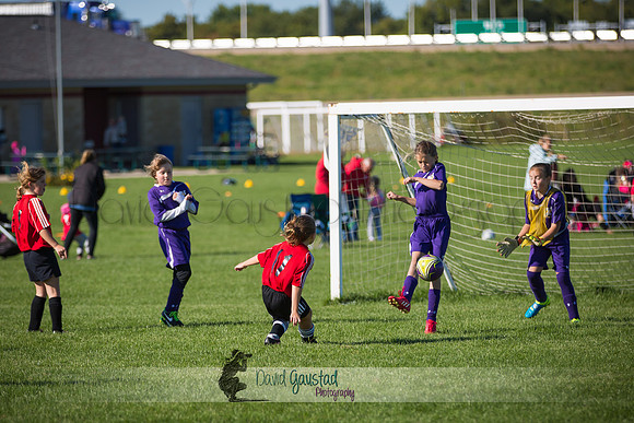 Photos from the DeForest Norski and Sauk Prairie Tornadoes U13 girls soccer game on September 19 2015 at Linde field DeForest