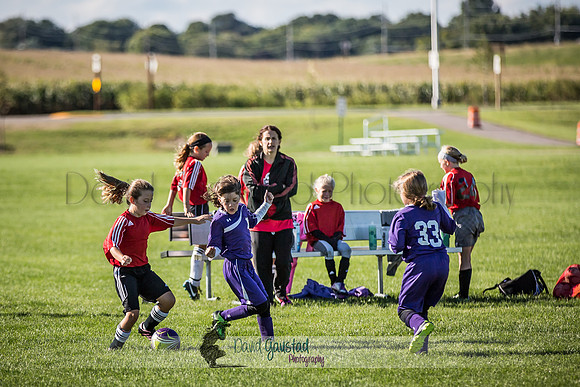 Photos from the DeForest Norski and Sauk Prairie Tornadoes U13 girls soccer game on September 19 2015 at Linde field DeForest