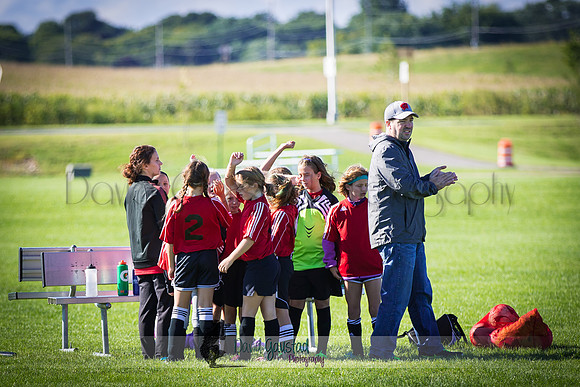 Photos from the DeForest Norski and Sauk Prairie Tornadoes U13 girls soccer game on September 19 2015 at Linde field DeForest