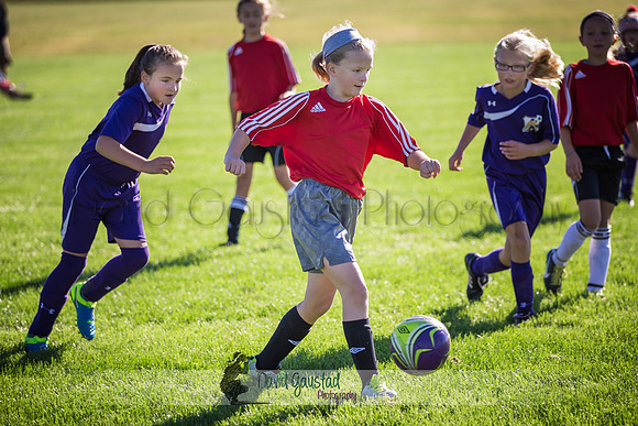 Photos from the DeForest Norski and Sauk Prairie Tornadoes U13 girls soccer game on September 19 2015 at Linde field DeForest