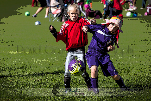 Photos from the DeForest Norski and Sauk Prairie Tornadoes U13 girls soccer game on September 19 2015 at Linde field DeForest