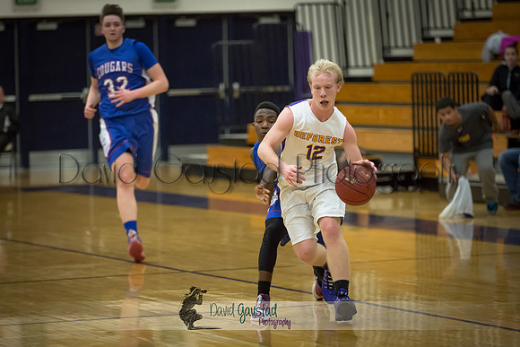 Bryson Girten DeForest Boys Basketball vs Janesville Craig February 2016
