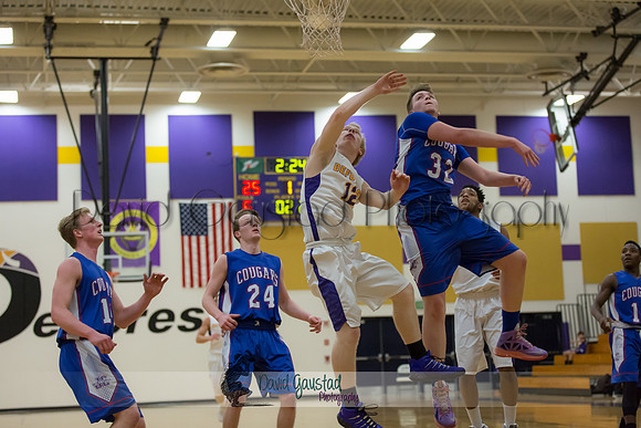 Bryson Girten DeForest Boys Basketball vs Janesville Craig February 2016